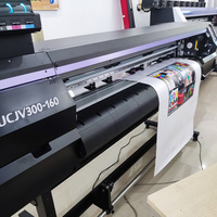 Impresora de inyección de tinta automática con máquina de corte, tinta UV para impresión de papel tapiz de cuero de tarjeta, original,