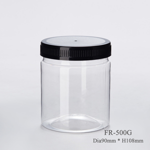 Pot en plastique transparent de qualité alimentaire 1000 ml 750 ml 500 ml 250 ml pour biscuits, bonbons, beurre de cacahuète, <span class=keywords><strong>miel</strong></span>, confitures - Product Image 4