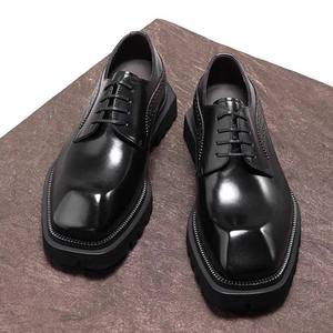 Luxury Men's Formal Business Leather Shoes High-Quality Cowhide Handmade Casual Men's leather <b>Dress</b> Shoes & Oxfords - Product Image 6