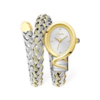Montre Scottie 9790B pour femme, bracelet tête de serpent, style serpent, luxe, acier inoxydable, élégante et raffinée pour femme.