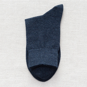 Chaussettes 100% coton de couleur unie pour hommes, chaussettes ras du cou de haute qualité - Product Image 2