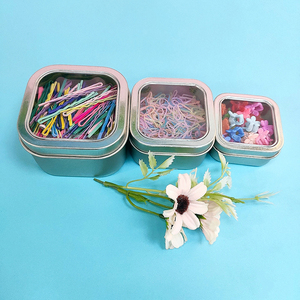 Tinplate Packaging Factory Made Custom Size Available Designable Color And Size Food Tea Metal Box Square Tin Box For Candles