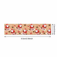 Matériel de scrapbooking décoratif écologique, biodégradable et recyclable en acrylique, marron, motif bonhomme de neige et Père Noël, pour écriture