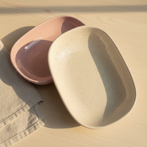 Plats de cuisson rectangulaires en céramique de style nordique pour la maison et la restauration, résistants au lave-vaisselle, couleur personnalisable, écologiques, compatibles four, outils de pâtisserie - Product Image 2