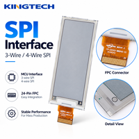 Module d'affichage E-Paper Kingtech OEM 2,9 pouces BWRY 4 couleurs (noir, blanc, rouge, jaune) 128x296 E-Ink pour la vente au détail intelligente