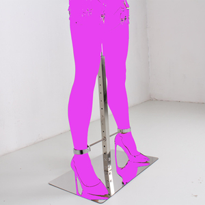 Soporte de castigo con espejo y esposas para pies, para entrenamiento de sujeción K9, juguete erótico SM para adultos, tipo esclavo - Product Image 6