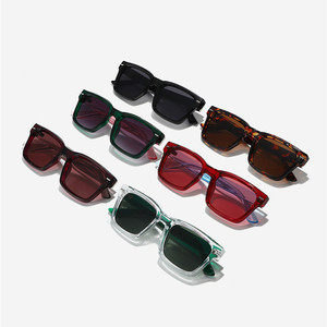 Custom Logo 2026 Fashion Thick Frame Rivets <b>Sun</b> Glasses <b>Shades</b> UV400 Colorful Square Sunglasses - Product Image 5