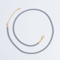 Cordon en polyester torsadé de 3 mm, couleur unie, pour collier, corde géométrique, personnalité, bricolage, suspension de bagages