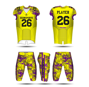 OEM خدمة مخصصة تصميم التمويه الشباب الرجال كرة القدم الأمريكية جيرسي السراويل موحدة - Product Image 1