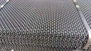 Jaring Ayak Getar Baja Mangan Tegangan Tinggi Tenun Polos Kawat untuk Penambangan Batu Penghancur Batu Penyaringan Penghancuran - Product Image 5