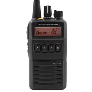 Evx-534 Vetex pabrik standar penjualan langsung 7.5 V Nominal antena tersembunyi Walkie Talkie radio portabel penjualan