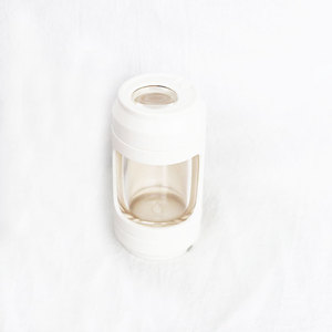 New Arrival Custom Led Airtight Glass Storage Bottles Glow Mag Jar With Herb Grinders