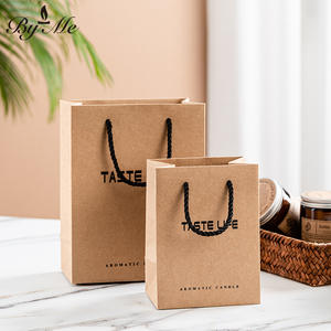 Sacs en papier kraft biodégradables personnalisés pour les courses, sacs à emporter pour les repas, sacs à lunch pour les cafés et les boulangeries - Product Image 3