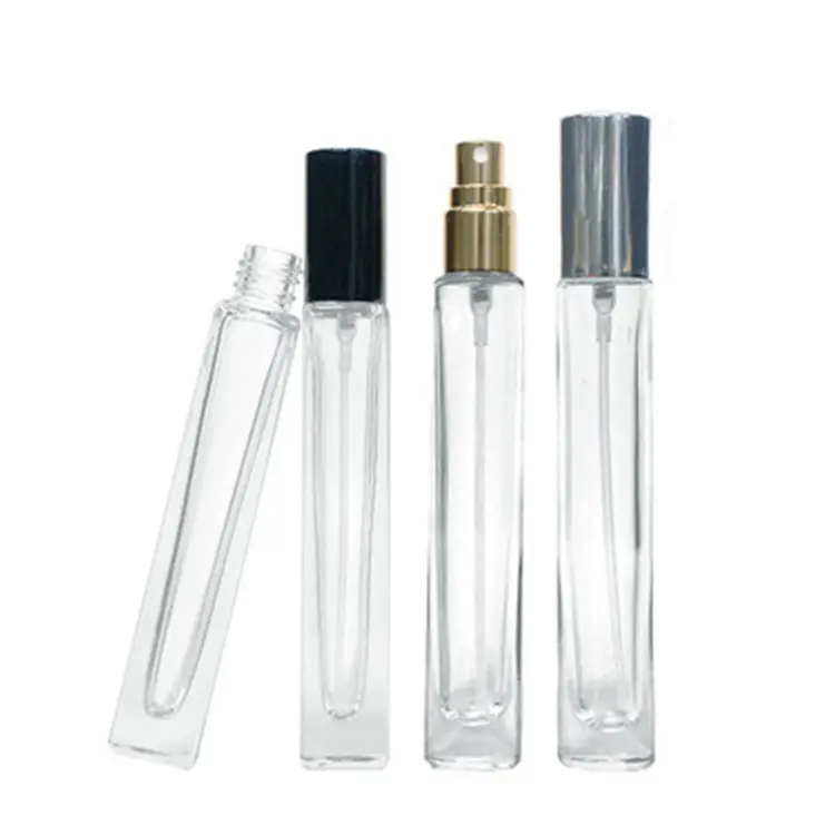 Frascos de muestra de vidrio vacíos al por mayor botella de spray de perfume 10ml botella de perfume de vidrio de bolsillo mini