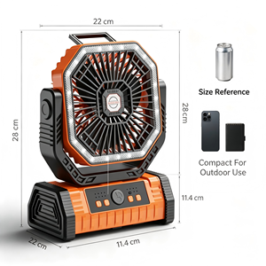 Ventilador de Mesa Portátil de Alta Velocidad <span class=keywords><strong>Berserk</strong></span> Hotel, Recargable, Mini, de Doble Uso, para Colgar en la Pared, para Exteriores - Product Image 3