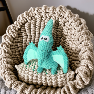 High Quality Wholesale Pet Dog Chew Toys Cartoon Stuffed <b>Dinosaur</b> Pterosaur Durable Interactive Pet Dog Plush Squeaky Toys - Product Image 3