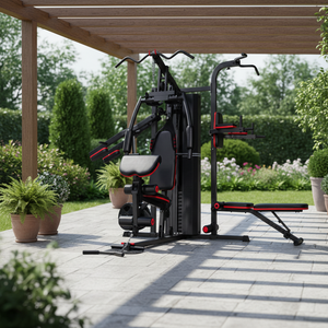 Máquina <span class=keywords><strong>Multigimnasio</strong></span> de Acero para 3 Personas, Estación de Dominadas, <span class=keywords><strong>Banco</strong></span> de Fitness, Máquina Integral 3 en 1, Entrenador Multifuncional de Uso Comercial - Product Image 6