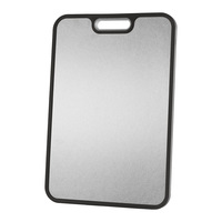 Ensemble de 3 grandes planches à découper en titane pour légumes, viande et fruits, écologiques, en paille de blé, PP et acier inoxydable SS304