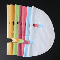 Masque facial écologique en microfibre verte 35g en tissu non tissé