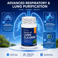 Capsules de nettoyage pulmonaire avancées de qualité supérieure certifiées GMP, marque privée OEM ODM, avec Quercétine