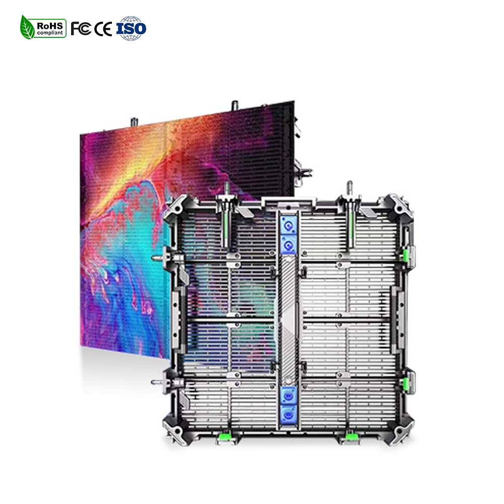 Outdoor Concert Stage LED Screen Panels with High Transparency Anti-Wind Mesh Curtain Backdrop for Music Festivals