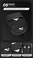 Sac à dos pour ordinateur portable avec logo personnalisé, grande capacité, léger, pour les voyages d'affaires