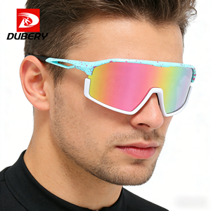 Lunettes de soleil polarisées DUBERY coupe-vent 2026 avec protection UV400, de haute qualité, pour le sport, la course à pied, le cyclisme, avec de grandes lentilles surdimensionnées - Product Image 1