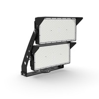 Projecteur LED haute puissance OEM personnalisé 1500W 140lm/W à faible éblouissement IP66 étanche pour stade de football professionnel