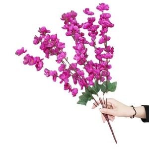 Adorno Decorativo para el Hogar con Nueve Cabezas de Flores Artificiales de Melocotón y Ciruelo MSH para la Sala de Estar - Product Image 6