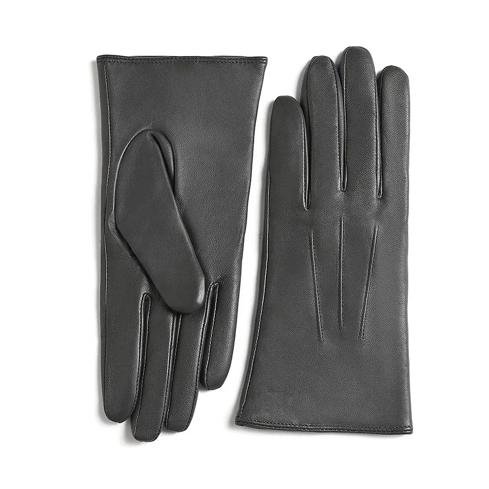 GLOVEMEN Best Selling soft warm girls black Sheepskin abrasion resistant bicycle genuine leather winter gloves
