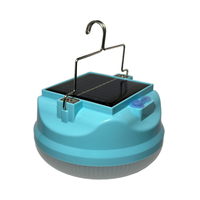 Tente Super Lumineux LED Camping Lanterne Aimant Suspendu Portable Extérieur Batterie et Bleu et Rouge Corps Couleur Solaire Lumière de Secours