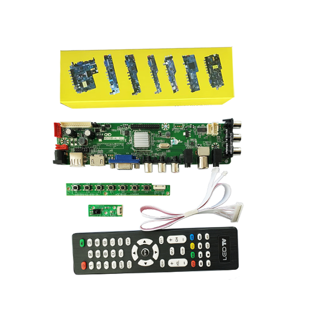 Hot Sell V56 TV Motherboard HDV56R-AL V2.2 Universal Lcd TV Controller Board V56 TV Mainboard Universal With Jumper Funtion