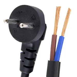 İsrail güç kablosu uzatma fişli kablo oksijensiz bakır 2 Pin güç kablosu SII standart erkek ac priz