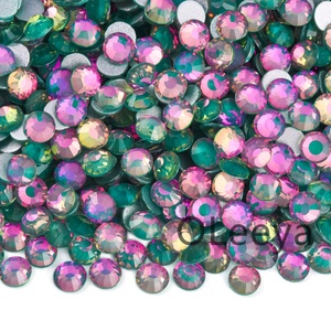 OLeeya Vente en gros de strass en verre à dos plat Série Opale Cristal A3 SS3-SS50, cristaux non thermocollants pour accessoires DIY et gobelets - Product Image 2