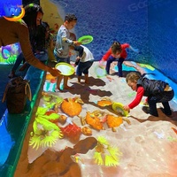 Système de projection interactive au sol, projection immersive sur le sable de la plage pour les enfants, établissement scolaire