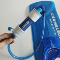 Filtre à eau extérieur paille eau potable directe gravité purificateur d'eau kit de survie 0.1 microns filtre à eau camping randonnée équipement