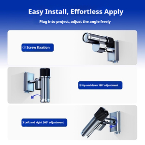 Ip65 Đánh giá quảng cáo LED logo chiếu ánh sáng với hợp kim nhôm cơ thể đèn gobo Logo chiếu - Product Image 5