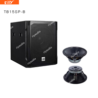 Système audio avec amplificateur intégré, caisson de basses actif haute performance TB15SP de 15 pouces pour fêtes, scènes, clubs et karaokés