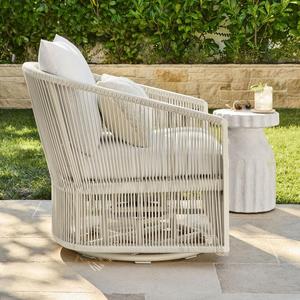 Ensemble de canapés de jardin haut de gamme en alliage d'aluminium de luxe, mobilier d'extérieur pour hôtel, patio, villa, jardin, avec chaises en corde tressée - Product Image 4