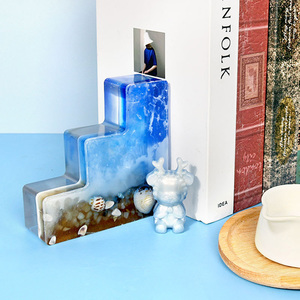 Moule en Silicone pour serre-livres de Table, bricolage, cristal, résine époxy, Micro paysage <span class=keywords><strong>marin</strong></span>, ornements, décoration de la maison - Product Image 5
