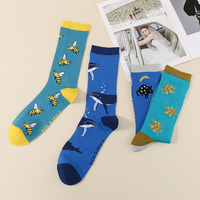 Designers Animals Coton Unisex Crew Confortable Cartoon Funny Men Socks