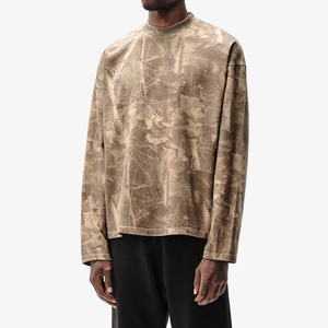T-shirt all'Ingrosso con Stampa DTG, Maglia Termica a Maniche Lunghe da <span class=keywords><strong>Uomo</strong></span>, Top Oversize con Grafica per Streetwear e Stratificazione Invernale - Product Image 5