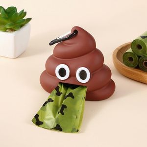 <b>Silicone</b> Poop Bag Dispenser with Novelty Style Durable and Funny Dog Waste Management <b>Tool</b> - Product Image 3