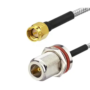 RF Coaxial Cable RG086 RG402 RG405 With N Jack To SMA Plug Cable