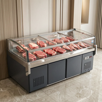 Vitrina Refrigerada Comercial de Acero Inoxidable de Gran Capacidad, Doble Temperatura, Mecánica, con Enfriador de Aire Integrado