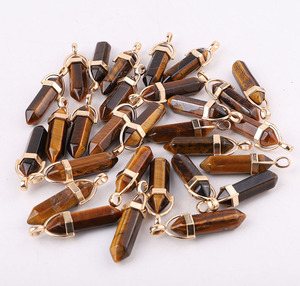 Bán Chạy Mạ Vàng Đá Tự Nhiên Reiki Quartz Trang Sức Pha Lê Đá Quý Điểm Mặt Dây Chuyền Vòng Cổ Phụ Nữ Đàn Ông - Product Image 5