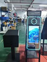 Machine de photomaton commerciale pliable avec écran tactile de 40 pouces pour location d'événements, mariages et fêtes