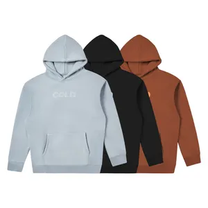 High Quality Streetwear custom urban hoodies 100% Cotton Heavyweight Men Puff Print Custom Hoodies clothing manufacturers