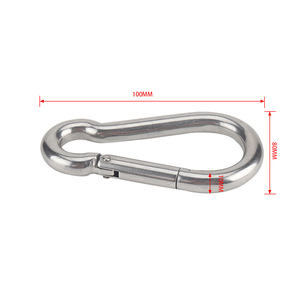 Cuerda Elástica con Gancho de Seguridad de Acero Inoxidable de 10x100mm - Product Image 5