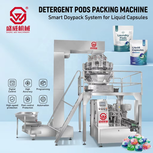 Machine d'emballage numérique automatique pour sachets préformés, capsules liquides, dosettes de détergent et pochettes Doypack - Product Image 1